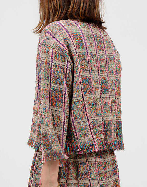 
                  
                    Load image into Gallery viewer, タイルインレイカーディガン / BEH01019WA
                  
                