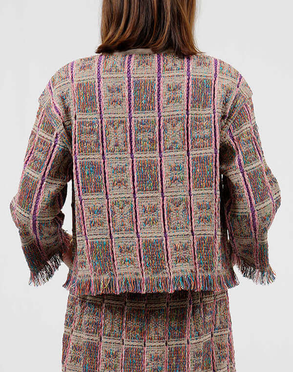 
                  
                    Load image into Gallery viewer, タイルインレイカーディガン / BEH01019WA
                  
                