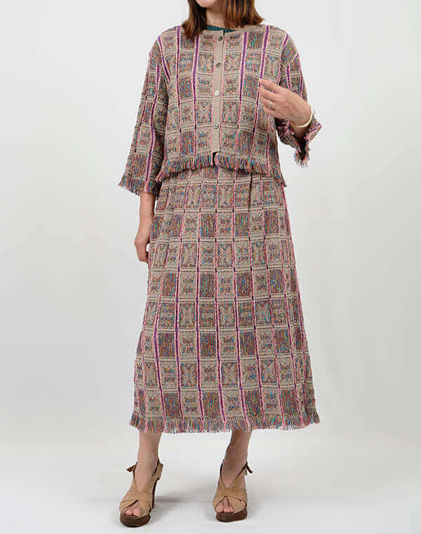 
                  
                    Load image into Gallery viewer, タイルインレイカーディガン / BEH01019WA
                  
                