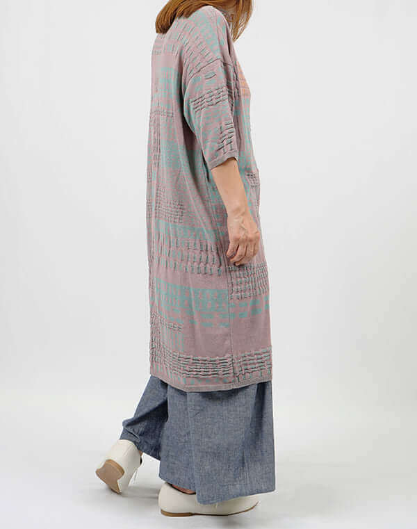 
                  
                    Load image into Gallery viewer, ステッチインターシャワンピース / BEH01023WA
                  
                