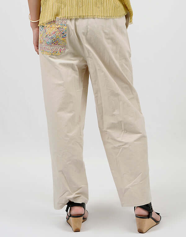 
                  
                    Load image into Gallery viewer, ファンシーレースポケットパンツ / BEH01090WA
                  
                