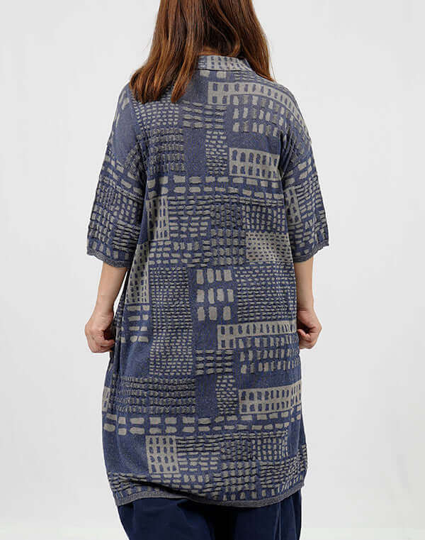 
                  
                    Load image into Gallery viewer, ステッチインターシャワンピース / BEH01023WA
                  
                