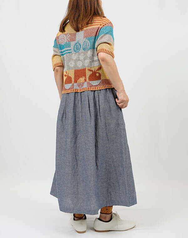 
                  
                    Load image into Gallery viewer, フルーツ柄切替ワンピース / BEH01037WA
                  
                