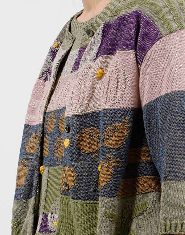 
                  
                    Load image into Gallery viewer, フルーツ柄カーディガン / BEH01038WA
                  
                