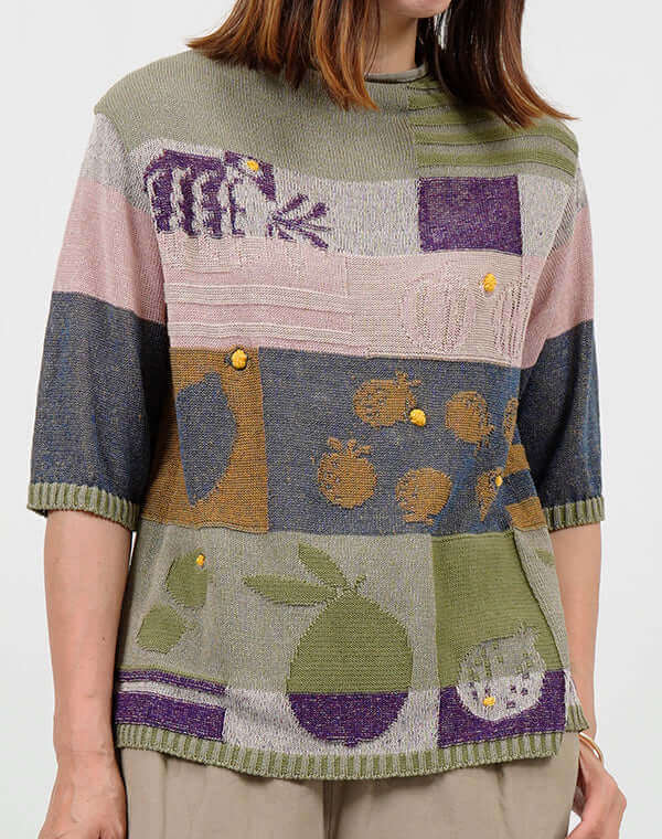 フルーツ柄プルオーバー / BEH01036WA