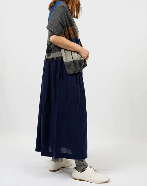 
                  
                    Load image into Gallery viewer, モザイク花柄ニットストール / BEH01028WA
                  
                