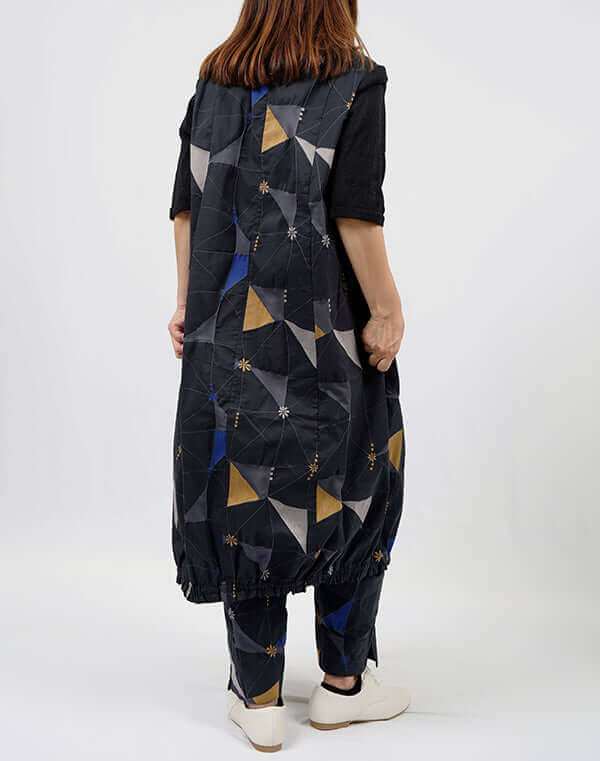 
                  
                    Load image into Gallery viewer, ハイカウントタイル柄ワンピース / BEH01079WA
                  
                