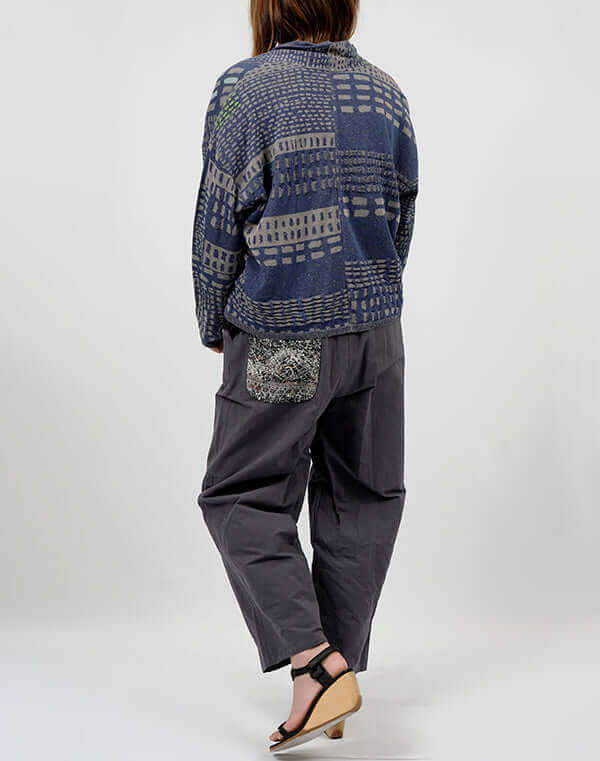 
                  
                    Load image into Gallery viewer, ステッチインターシャカーディガン / BEH01024WA
                  
                