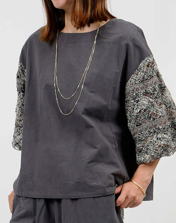 
                  
                    Load image into Gallery viewer, ファンシーレースブラウス / BEH01087WA
                  
                