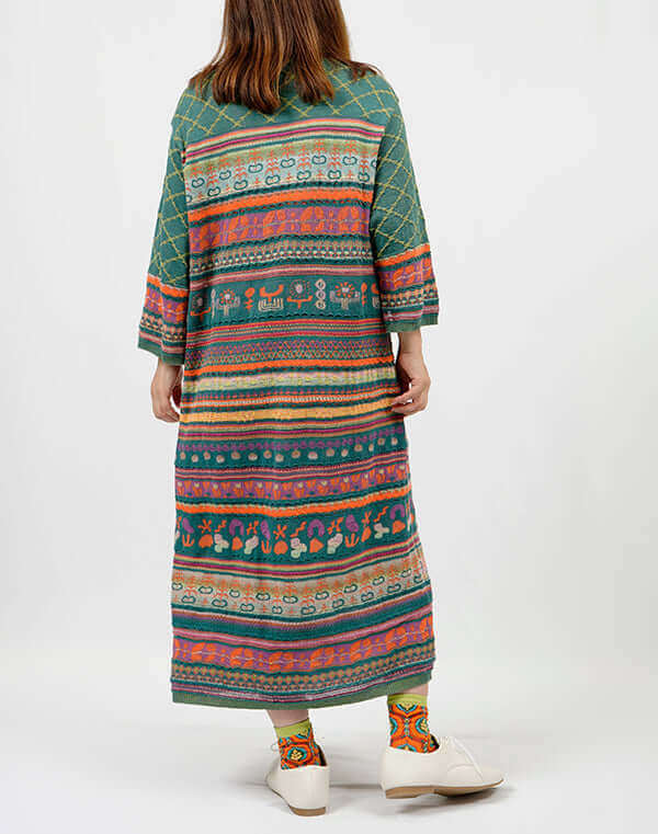 
                  
                    Load image into Gallery viewer, 花畑ジャカードワンピース / BEH01003WA
                  
                