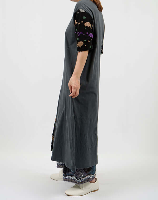 
                  
                    Load image into Gallery viewer, ガーデン柄切替ワンピース / BEH01109WA
                  
                