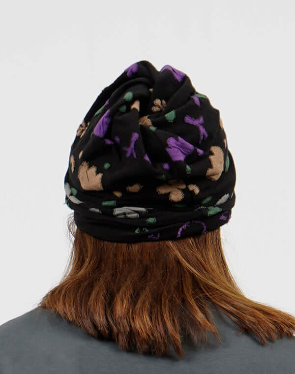 
                  
                    Load image into Gallery viewer, ガーデン柄ジャージースヌード帽子 / BEH01103WA
                  
                