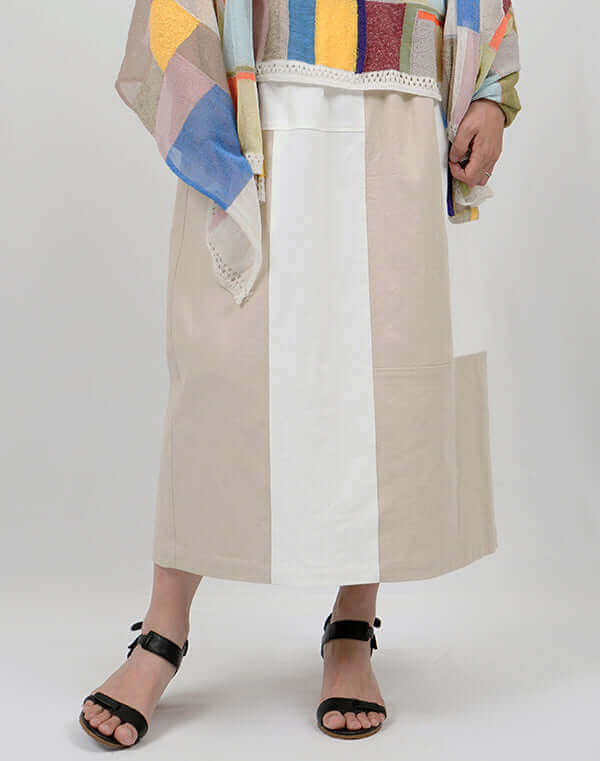 デニムパッチワークスカート / BEH01085WA