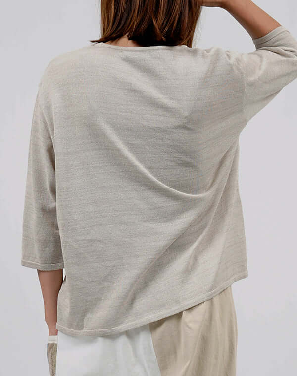 
                  
                    Load image into Gallery viewer, あわ刺繍プルオーバー / BEH01011WA
                  
                