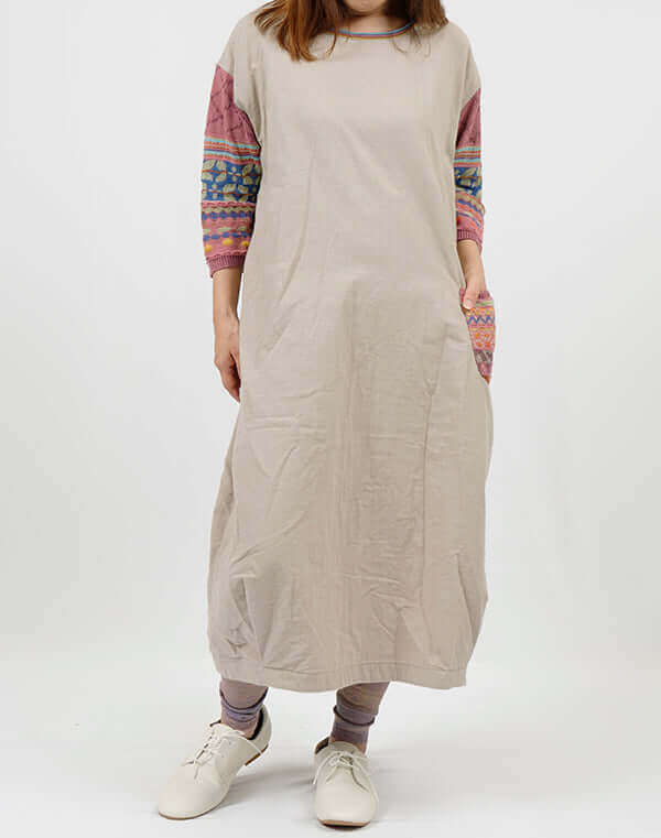 綿麻リバーシブルワンピース / BEH01053WA