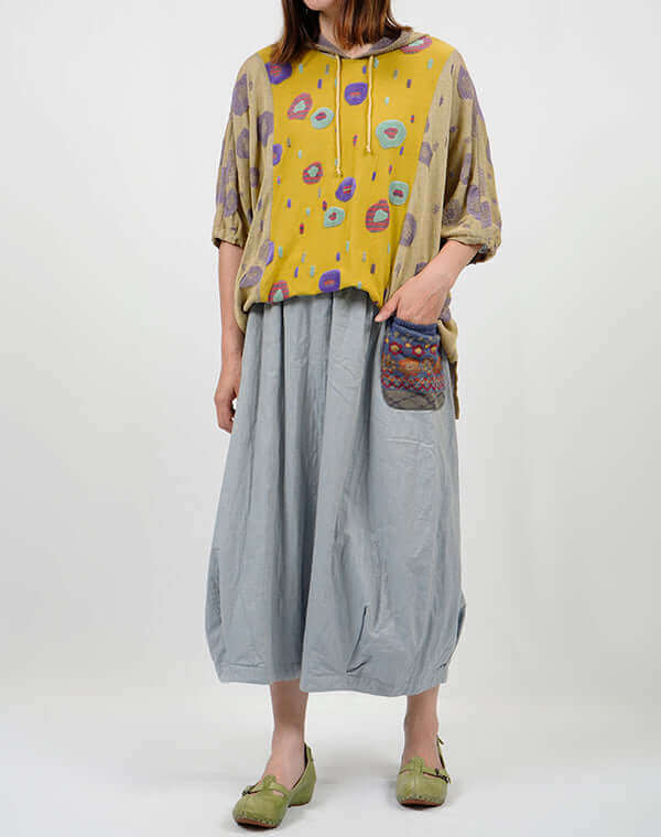 
                  
                    Load image into Gallery viewer, 綿麻リバーシブルバルーンスカート / BEH01056WA
                  
                