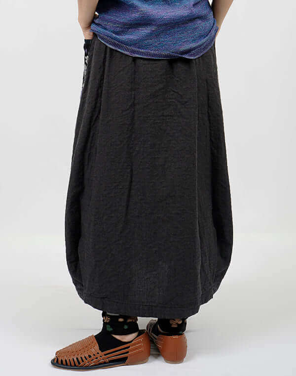 
                  
                    Load image into Gallery viewer, 綿麻リバーシブルバルーンスカート / BEH01056WA
                  
                