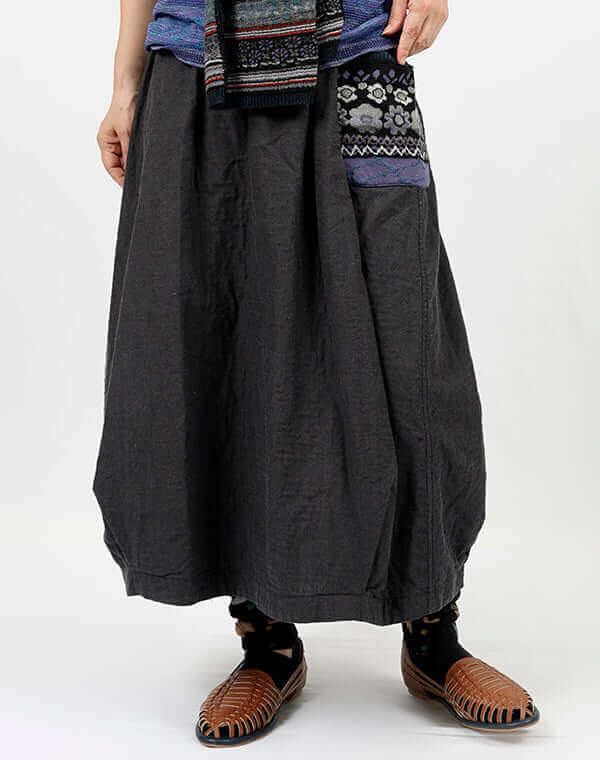 
                  
                    Load image into Gallery viewer, 綿麻リバーシブルバルーンスカート / BEH01056WA
                  
                