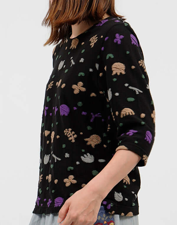 
                  
                    Load image into Gallery viewer, ガーデン柄ジャージープルオーバー / BEH01100WA
                  
                