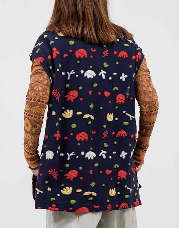 
                  
                    Load image into Gallery viewer, ガーデン柄ジャージーベスト / BEH01101WA
                  
                