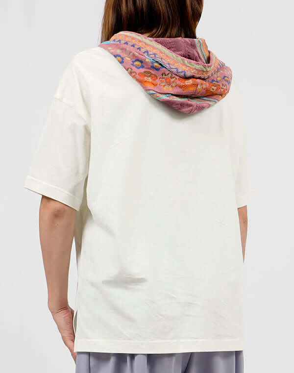 
                  
                    Load image into Gallery viewer, ジャカードニットフーディーチュニック / BEH01107WA
                  
                