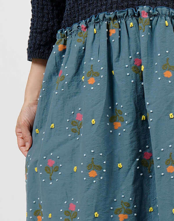 
                  
                    Load image into Gallery viewer, リズムフラワー切替ワンピース / BEH01074WA
                  
                