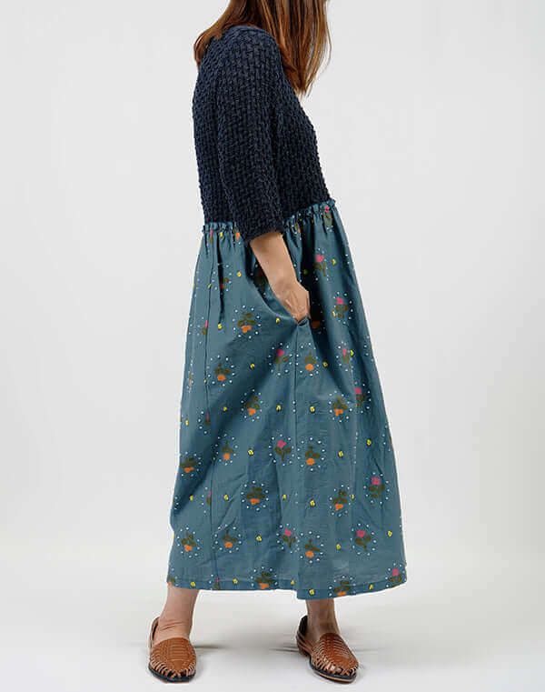 
                  
                    Load image into Gallery viewer, リズムフラワー切替ワンピース / BEH01074WA
                  
                