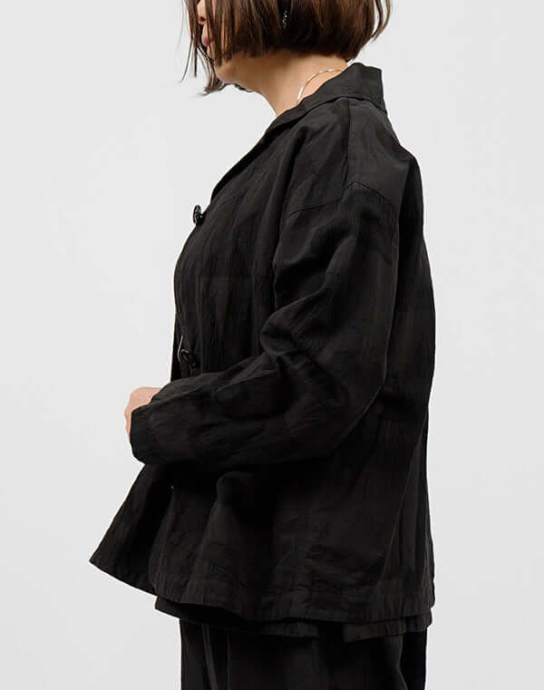 
                  
                    Load image into Gallery viewer, 綿麻柄テーラージャケット / BEH07043WA
                  
                