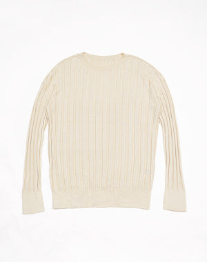 
                  
                    Load image into Gallery viewer, 【予約/10月中旬/12月上旬発送予定】mayuhada silk rib pullover / BDA24501LH
                  
                