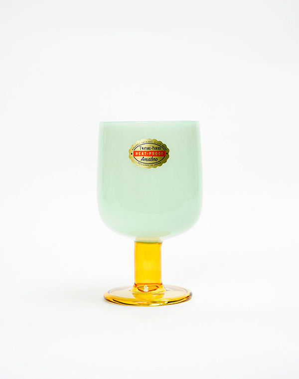 TWO TONE WINE GLASS - Green × Amber / 904884243002