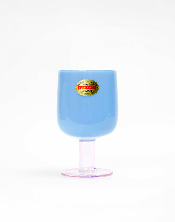 TWO TONE WINE GLASS - Blue × Pink / 904884243004