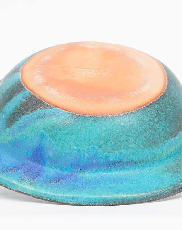 
                  
                    Load image into Gallery viewer, わかさま陶芸 リム鉢 ターコイズ / 904371223009
                  
                