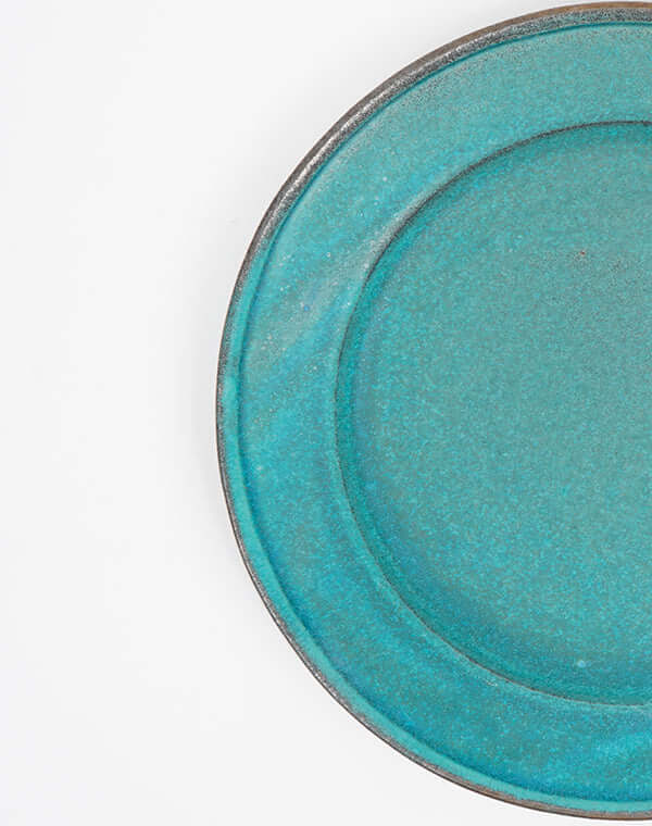 
                  
                    Load image into Gallery viewer, わかさま陶芸 ディナープレート　ターコイズ / 904371223003
                  
                
