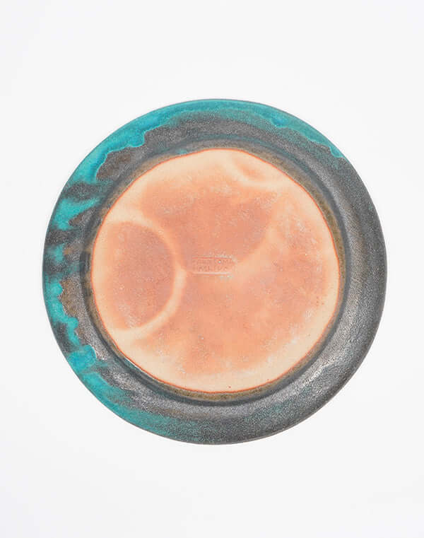 
                  
                    Load image into Gallery viewer, わかさま陶芸 ディナープレート　ターコイズ / 904371223003
                  
                