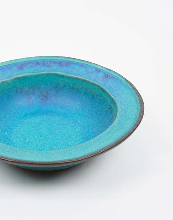 
                  
                    Load image into Gallery viewer, わかさま陶芸 リム鉢 ターコイズ / 904371223009
                  
                