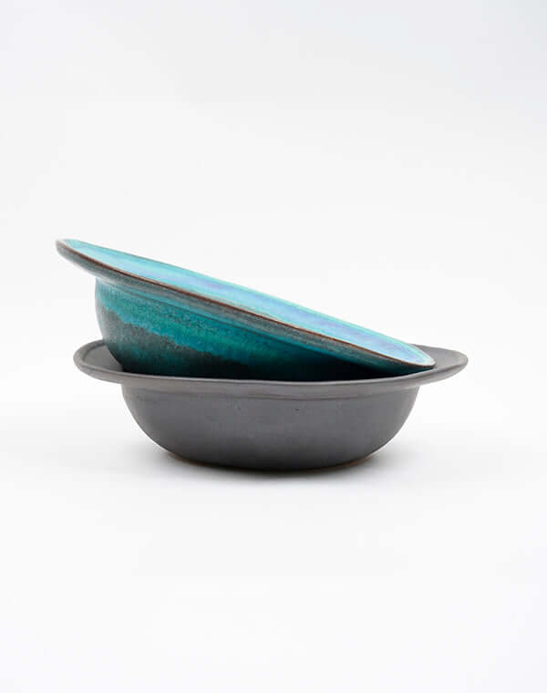 
                  
                    Load image into Gallery viewer, わかさま陶芸 リム鉢 ターコイズ / 904371223009
                  
                