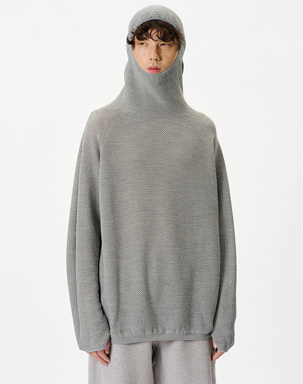 
                  
                    Load image into Gallery viewer, Perforated Wholegarment Knit Top / 301409252001
                  
                