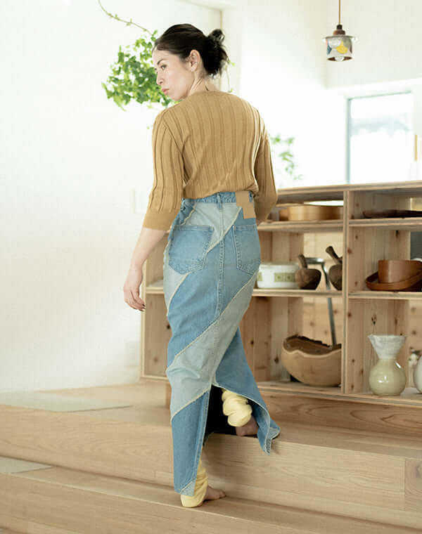 
                  
                    Load image into Gallery viewer, mayuhada silk rib half pullover / BEH24105LH
                  
                