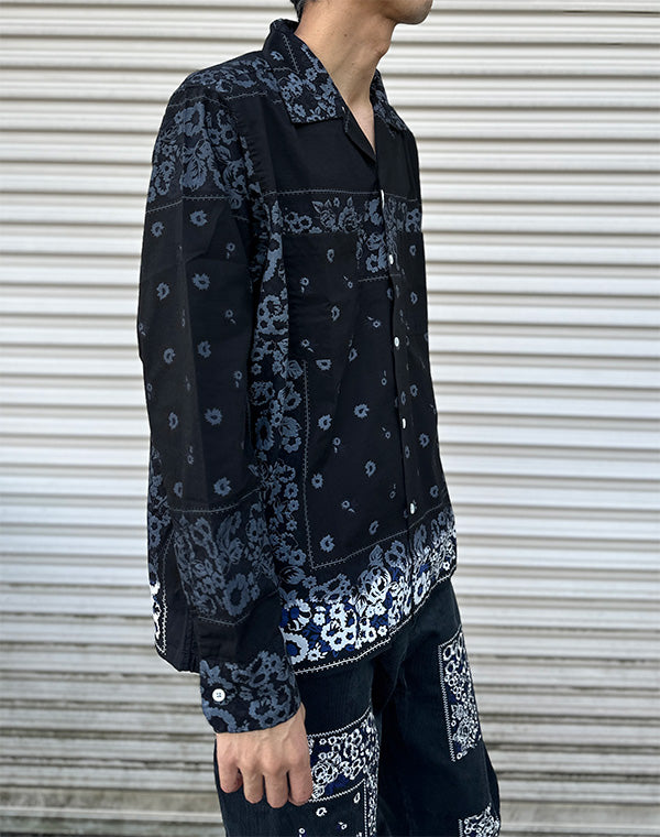 
                  
                    Load image into Gallery viewer, Overdyed Bandana Print Shirt / 311846252001
                  
                