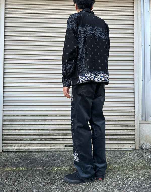 
                  
                    Load image into Gallery viewer, Bandana Embroidery Corduroy Pants / 315846252002
                  
                