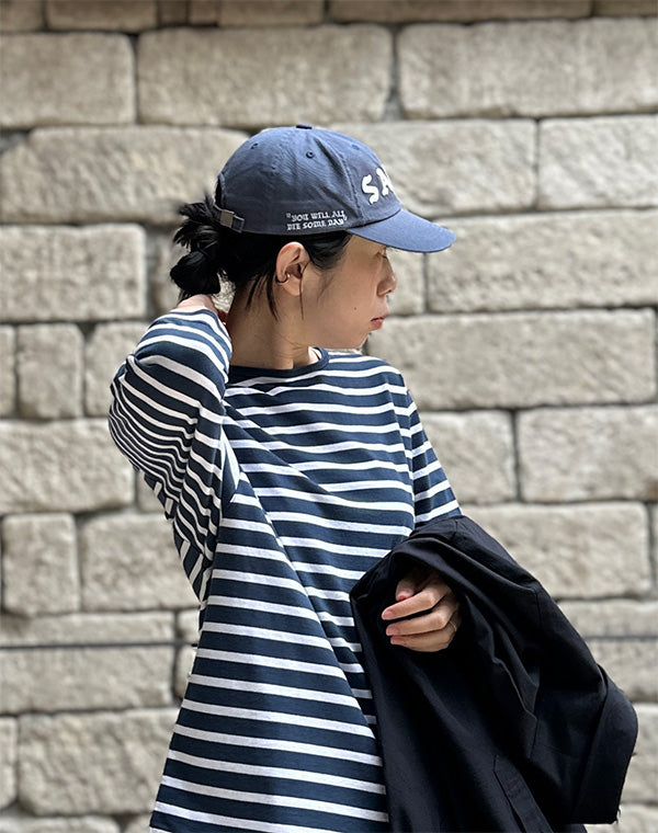 
                  
                    Load image into Gallery viewer, SM-HR8-0000-080/6PANEL CAP/SAINT/NAVY / 327231251004
                  
                