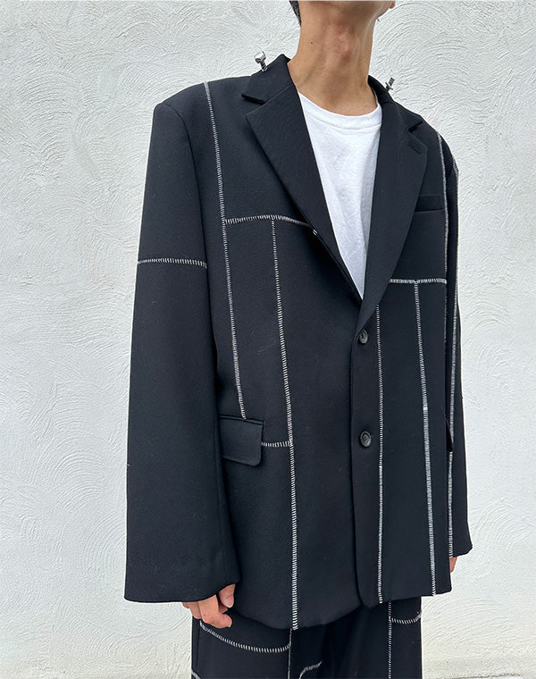 
                  
                    Load image into Gallery viewer, FRANKENSTEIN CUTTING JACKET / 313175242003
                  
                