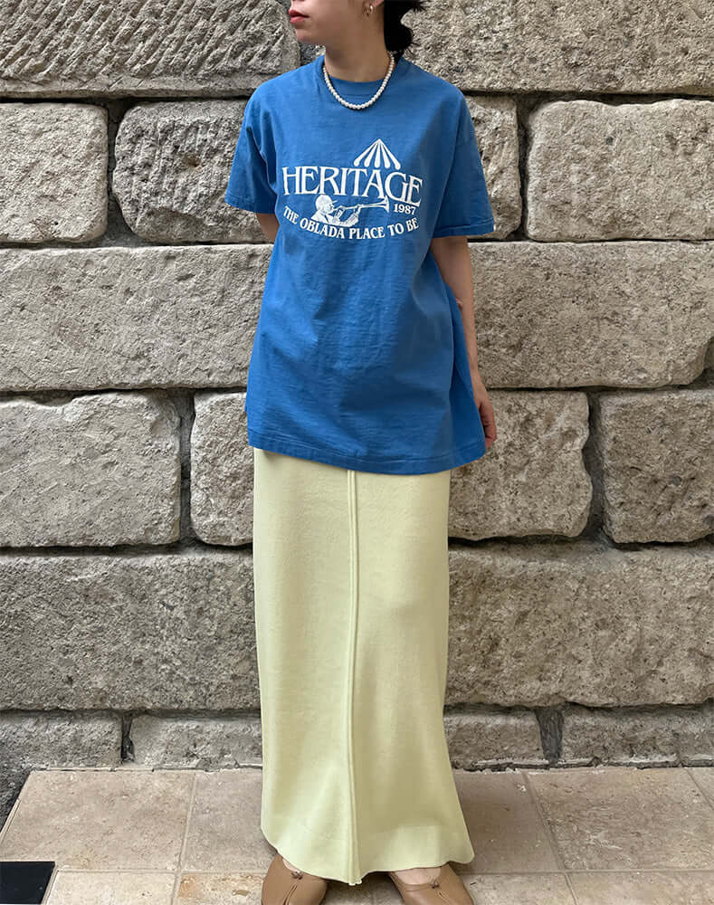 
                  
                    Load image into Gallery viewer, ペーパーヤーンナロースカート / BEH13010WA
                  
                