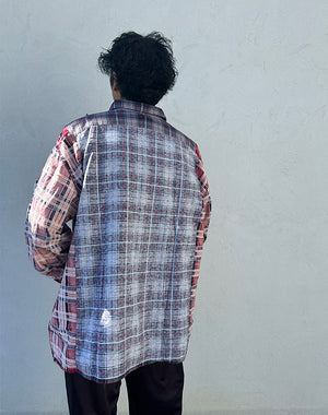 
                  
                    Load image into Gallery viewer, I/O Flannel Shirt -&amp;gt; Ribbon W. Shirt / 311332242002
                  
                