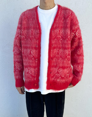 
                  
                    Load image into Gallery viewer, Mohair Cardigan - Heart / 307332242003
                  
                