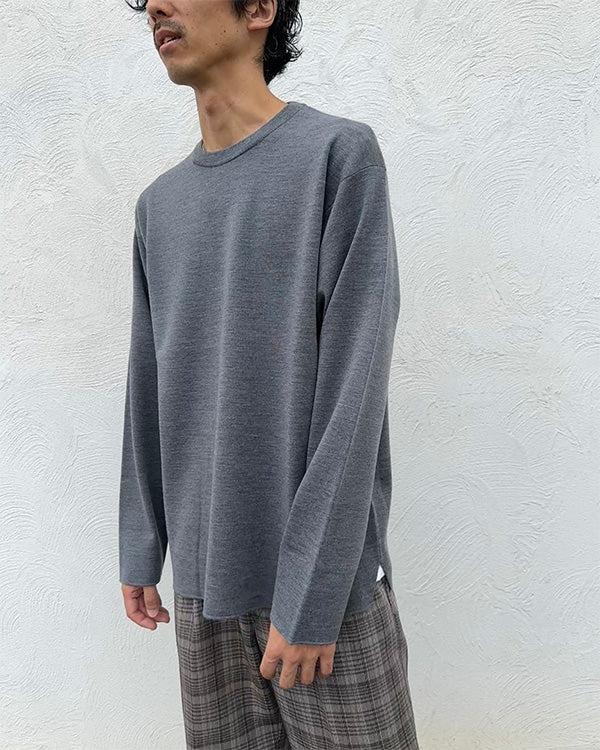 
                  
                    Load image into Gallery viewer, Men 32G SMOOTH WOOL CREW NECK / 301335242003
                  
                