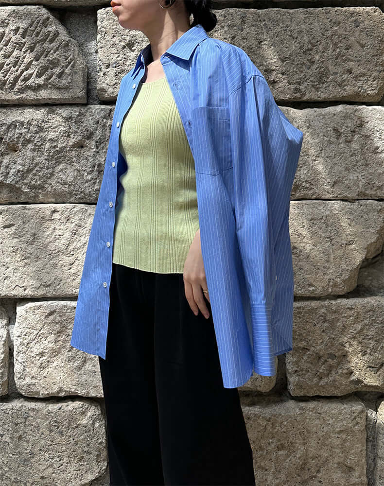 
                  
                    Load image into Gallery viewer, [new color]シルクランダムリブタンク / BEH13004WA
                  
                