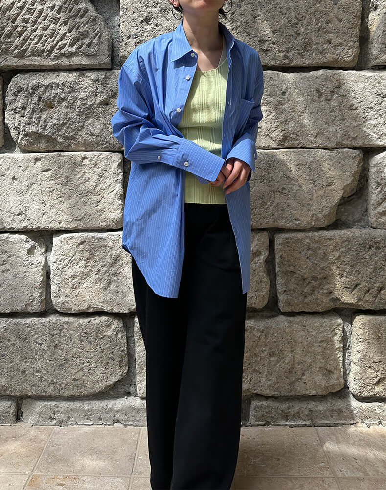 
                  
                    Load image into Gallery viewer, [new color]シルクランダムリブタンク / BEH13004WA
                  
                