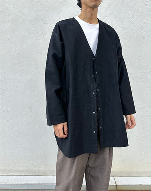 
                  
                    Load image into Gallery viewer, MOLESKIN NO COLLAR SHIRT JACKET / 313861242002
                  
                