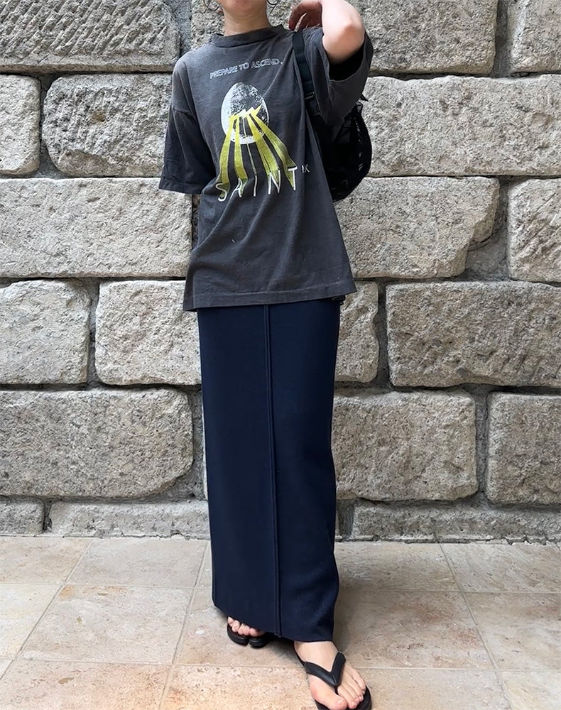 
                  
                    Load image into Gallery viewer, ペーパーヤーンナロースカート / BEH13010WA
                  
                